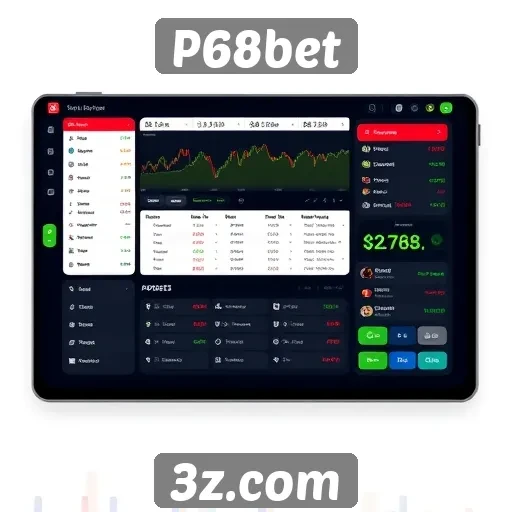 Análise da interface do usuário no site P68bet